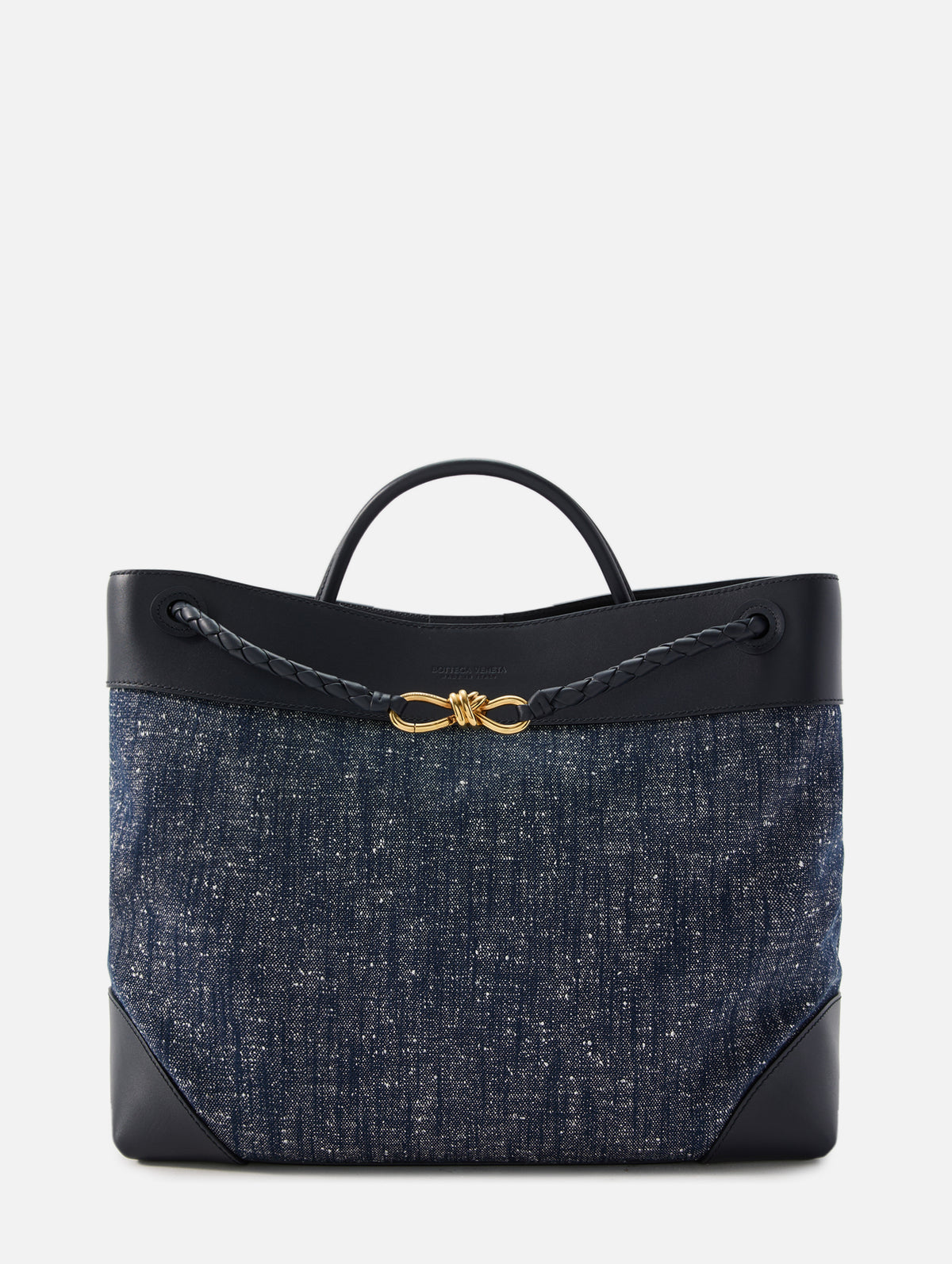 Large Andiamo Bag,BOTTEGA VENETA,NAVY/WHITE,Image 1