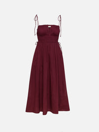 Eldora Dress,VANESSA BRUNO,BORDEAUX,Image 1