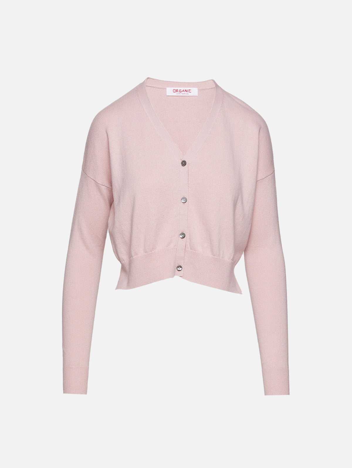 Cropped Cardigan,ORGANIC,COMFY PINK,Image 1
