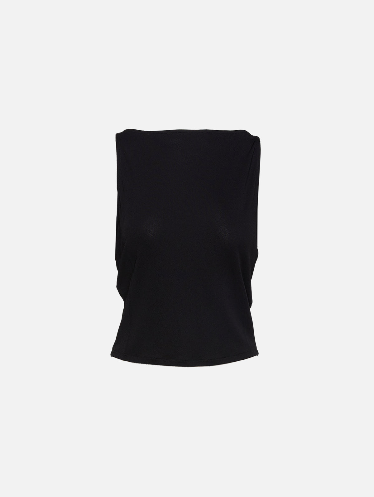 Drape Tank,FRAME,BLACK,Image 1