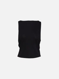 Drape Tank,FRAME,BLACK,Image 1