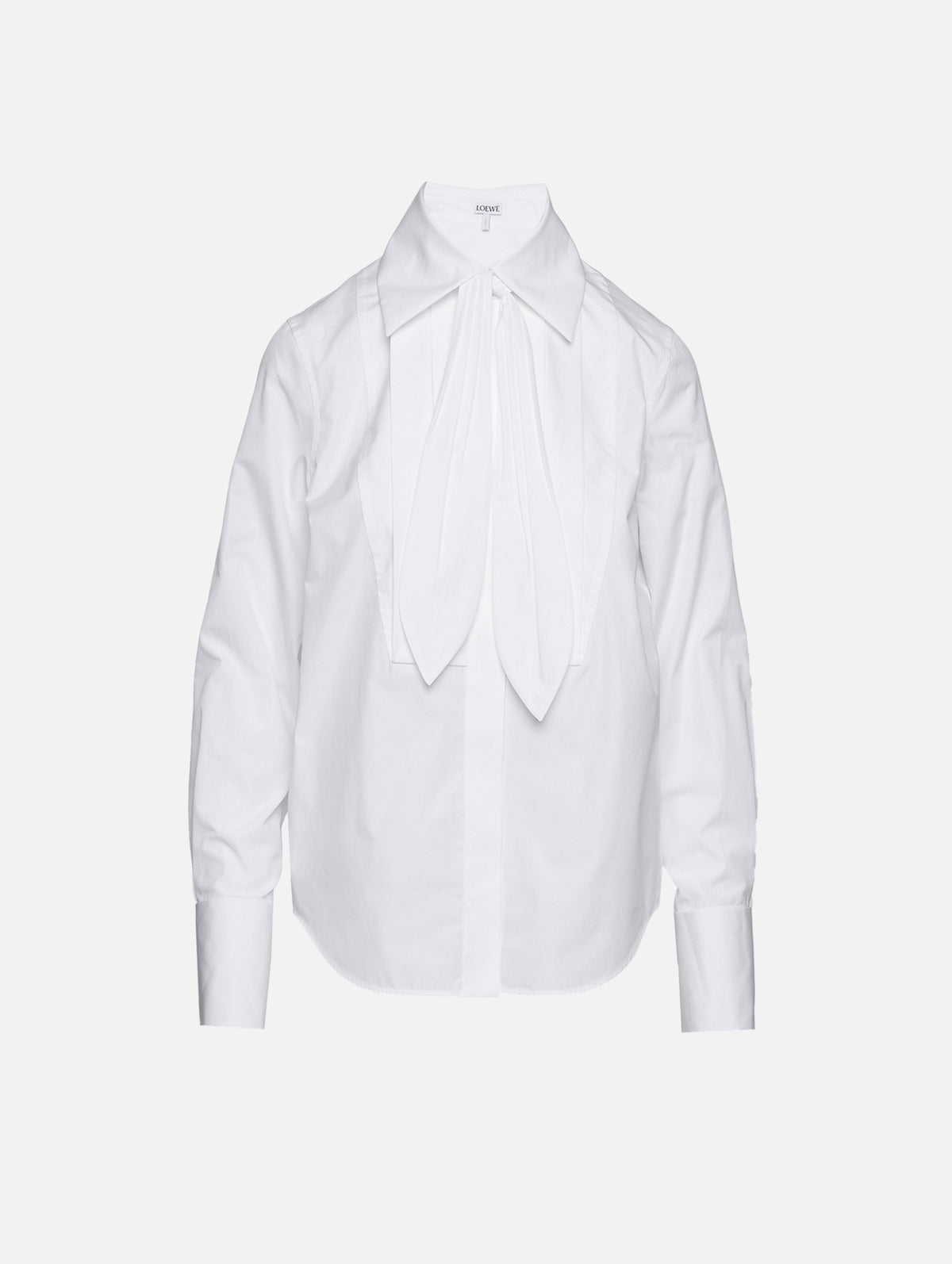 Tie Shirt,LOEWE,WHITE,Image 1