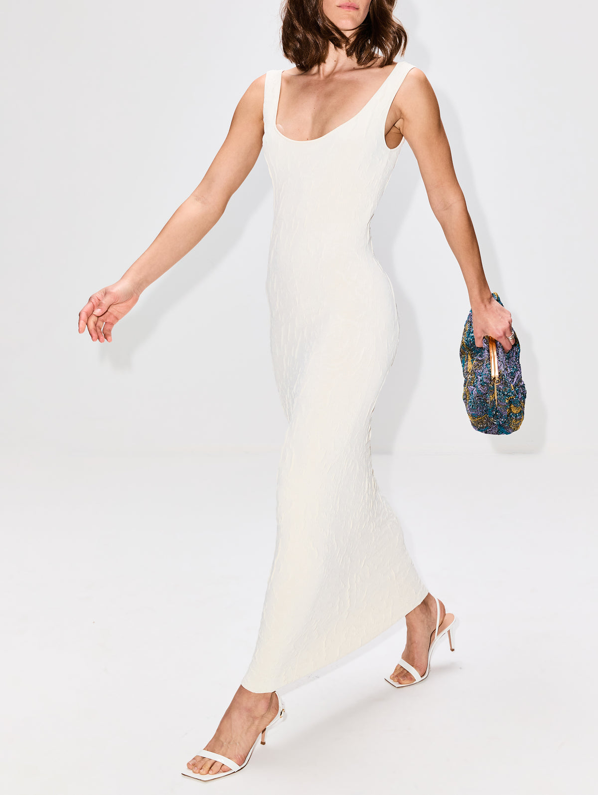 Duras Dress,ALTUZARRA,IVORY,Image 3