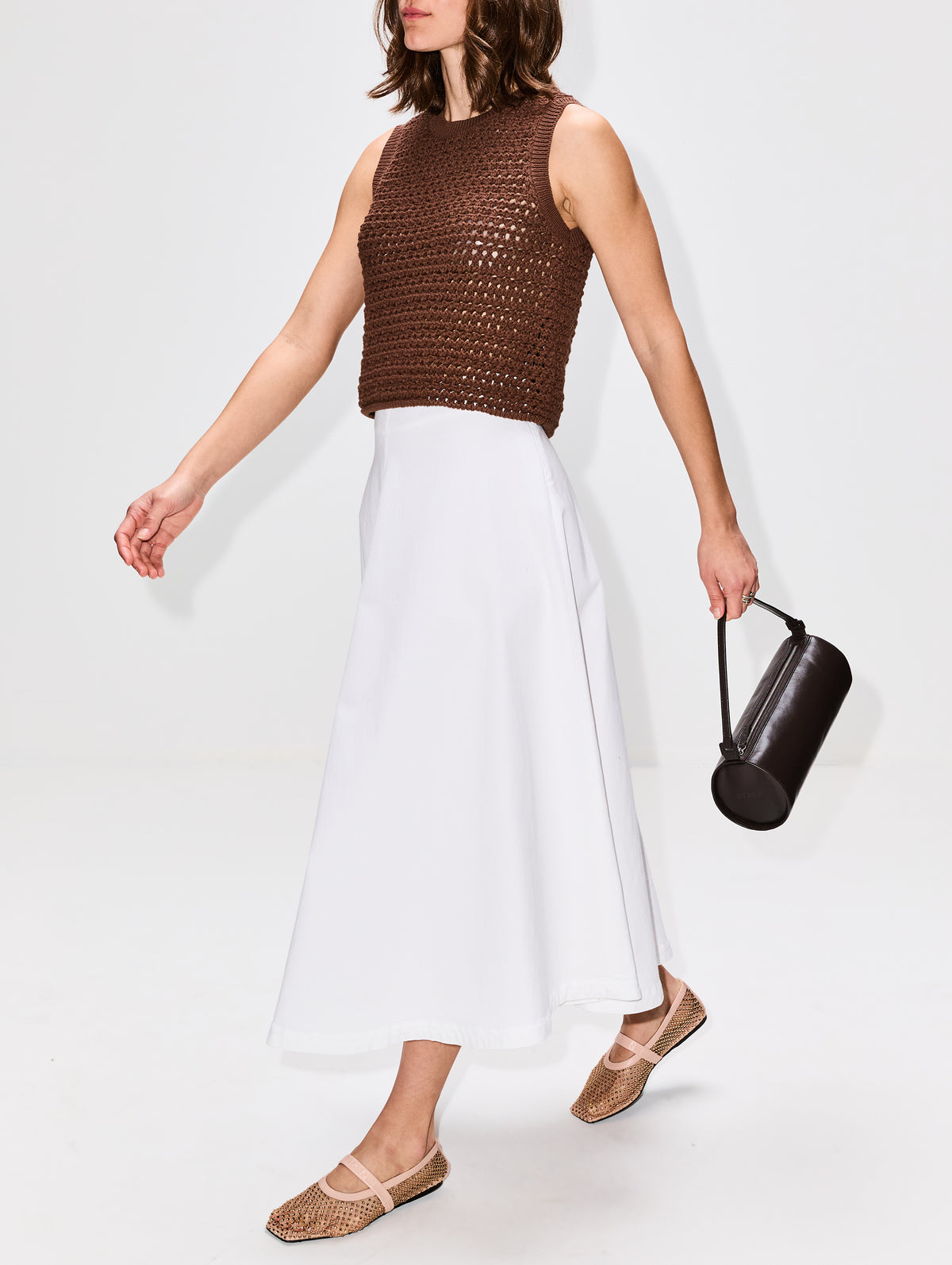 Varda Skirt,ALTUZARRA,OPTIC WHITE,Image 3