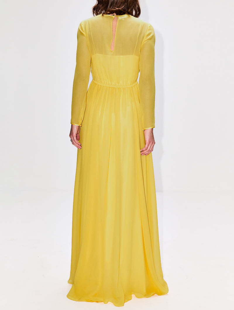 Light Silk Evening Dress