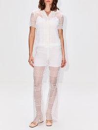 Macrame Top,GUCCI,OFF WHITE,Image 2