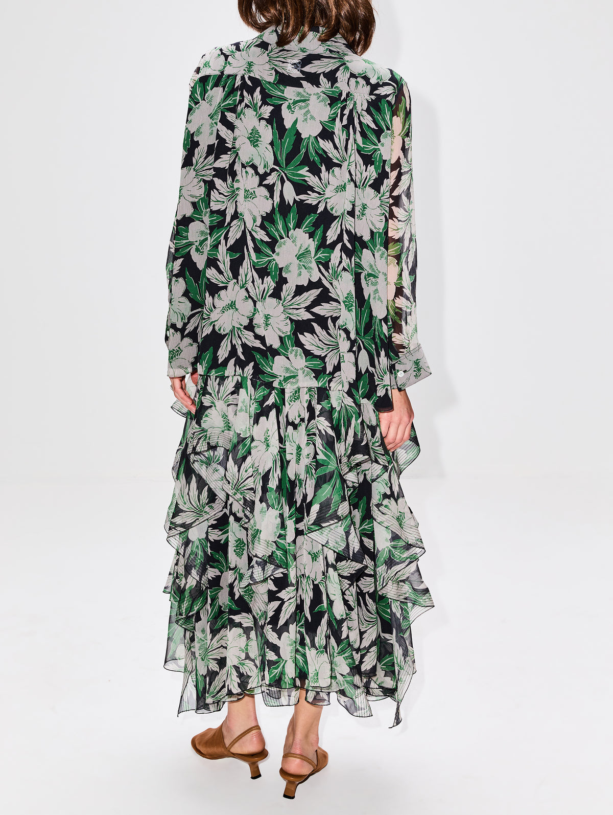 Floral Skirt,LOEWE,MULTI,Image 4