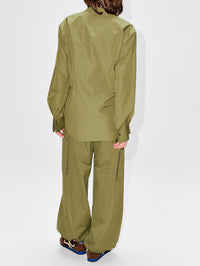 Draped Shirt,LOEWE,KHAKI GREEN,Image 3
