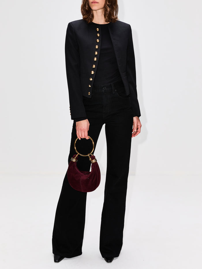 Patti Short Jacket,NILI LOTAN,BLACK,Image 1