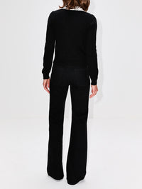 Two Tone Cardigan,MARNI,BLACK,Image 3