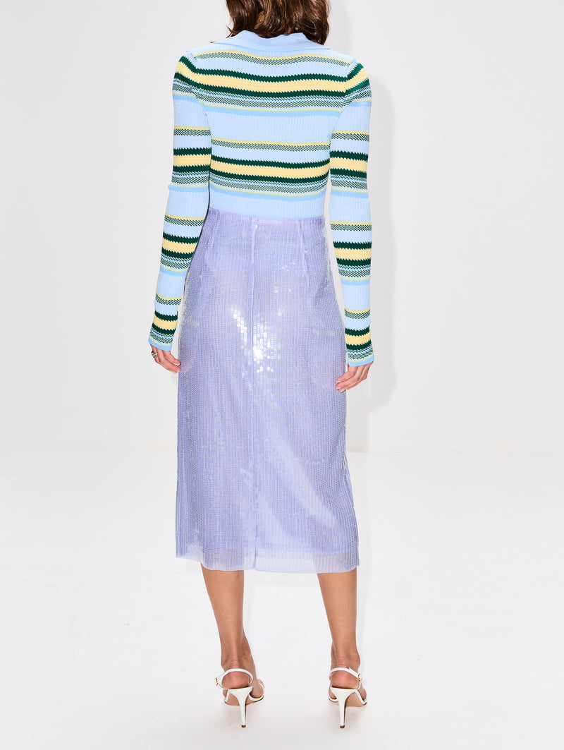 Stripe Jacquard Top