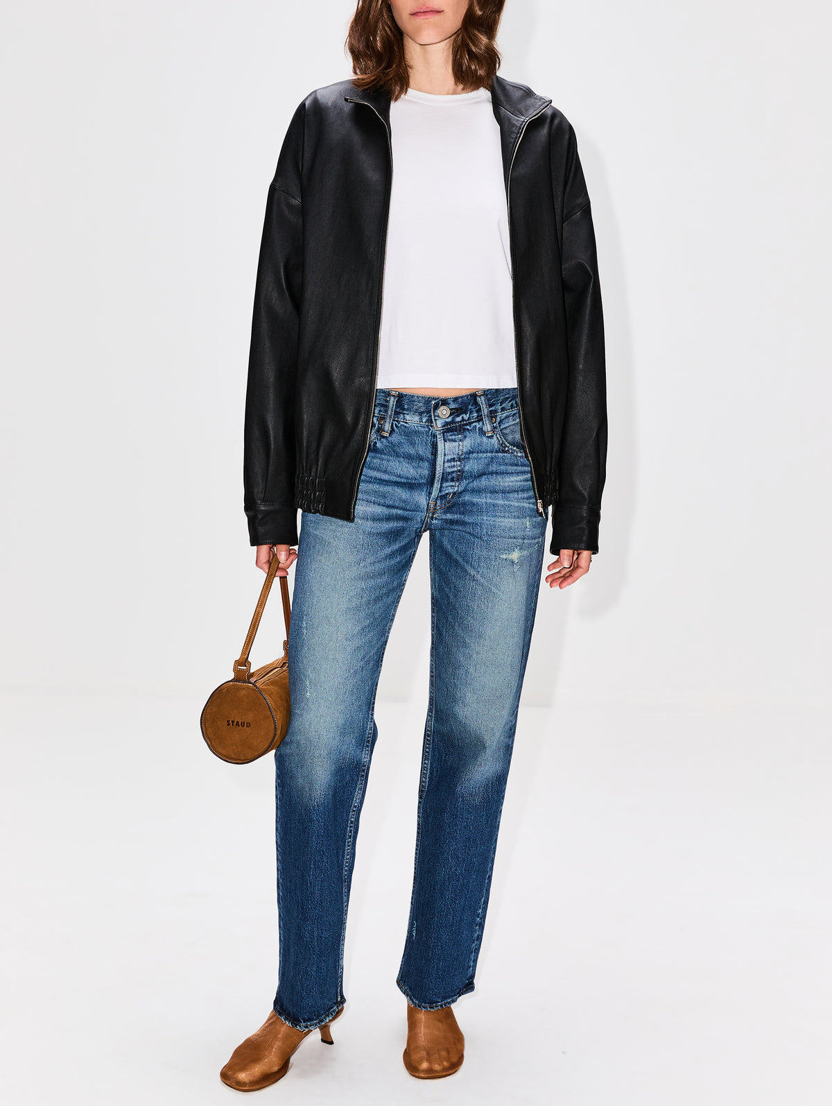Track Jacket,ROSETTA GETTY,BLACK,Image 2