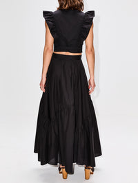 Astree Skirt,VANESSA BRUNO,NOIR,Image 4