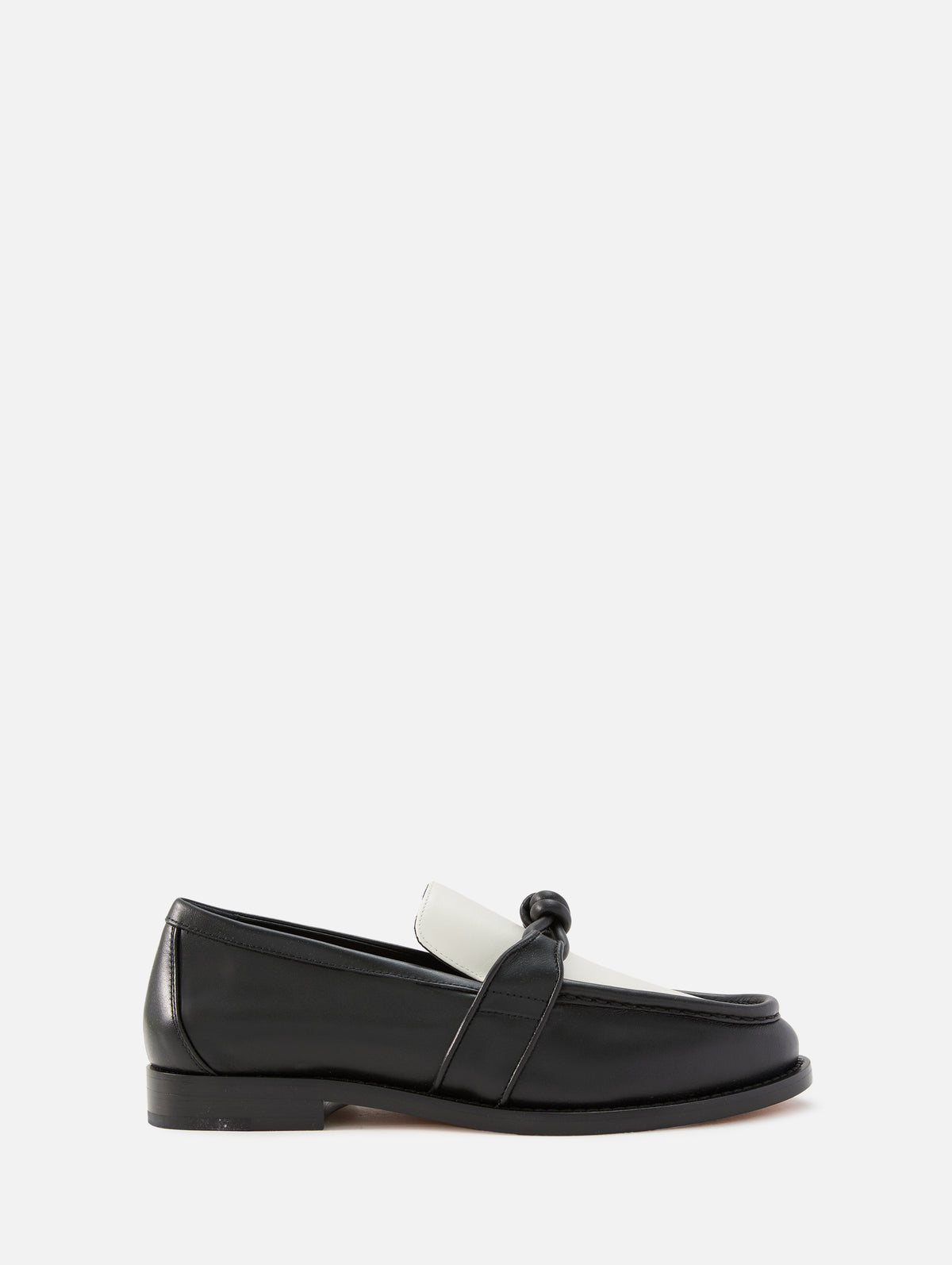Astaire Loafer,BOTTEGA VENETA,BLACK WHITE,Image 1