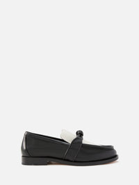 Astaire Loafer,BOTTEGA VENETA,BLACK WHITE,Image 1