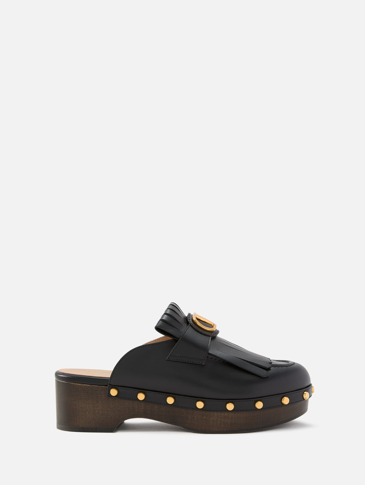 V Logo Signature Clog 45mm,VALENTINO GARAVANI,BLACK,Image 1
