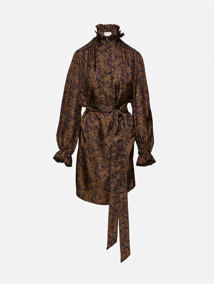High Neck Dress,SAINT LAURENT,MULTICOLOR,Image 1