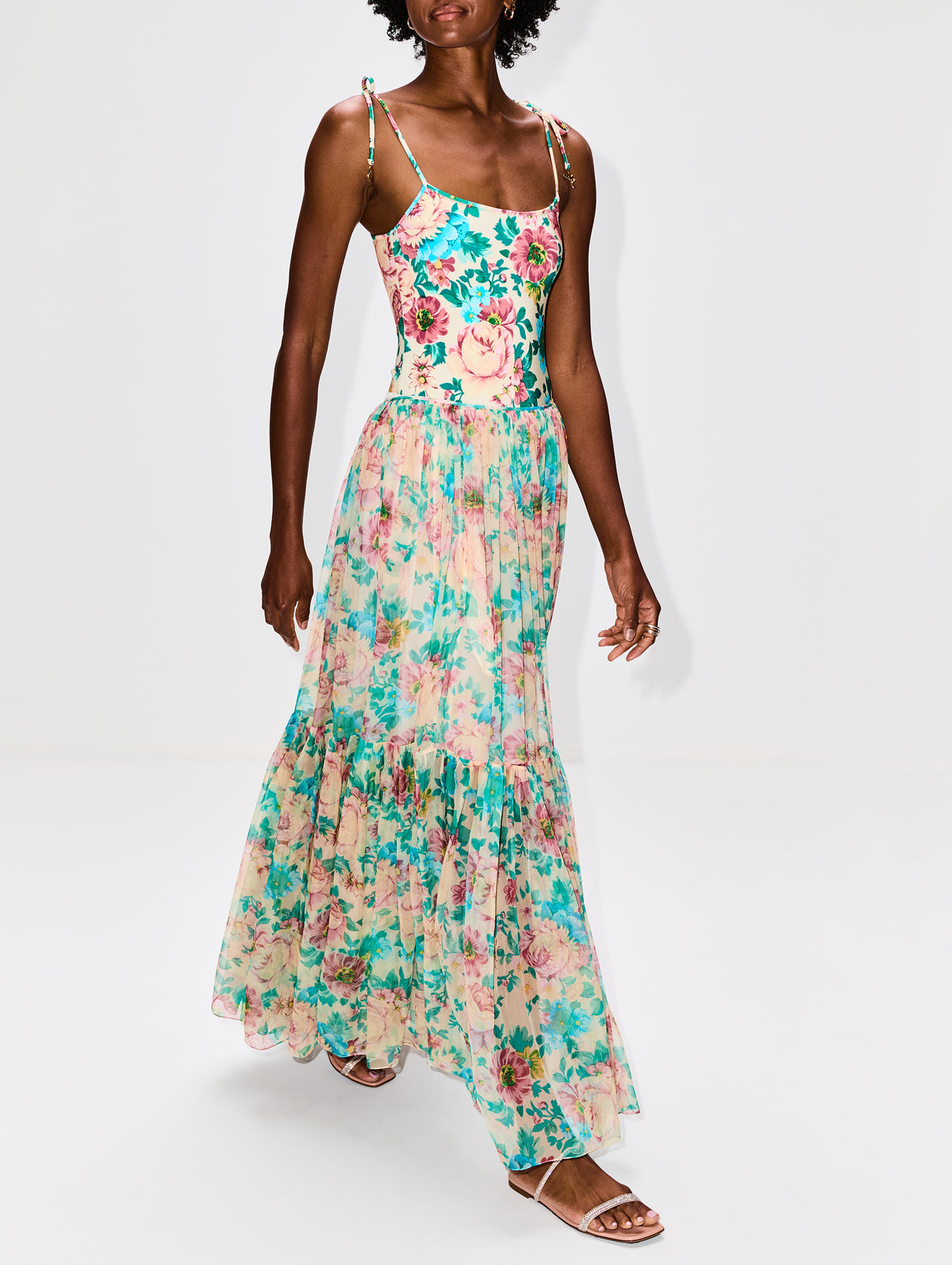 Maxi Skirt,CHLOÉ,SEEDPEARL BEIGE,Image 3