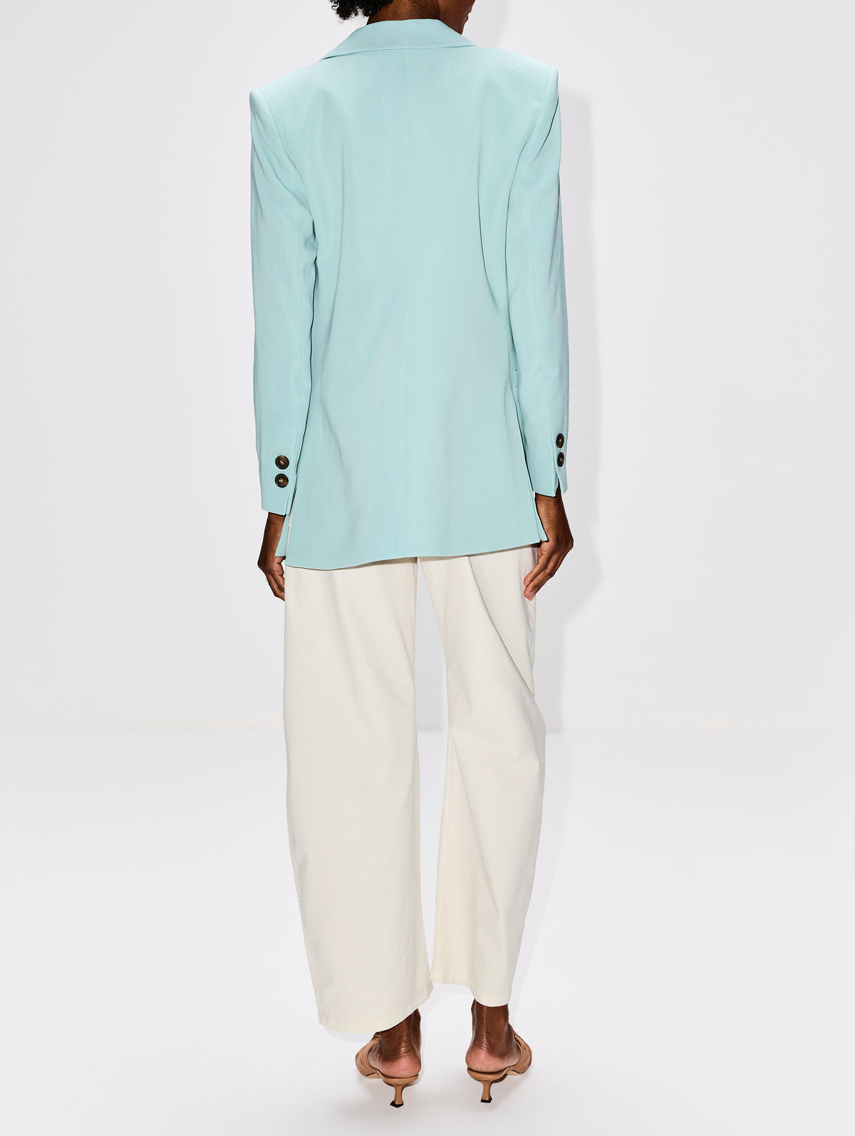 Slim Blazer,FRAME,ROBIN EGG BLUE,Image 3