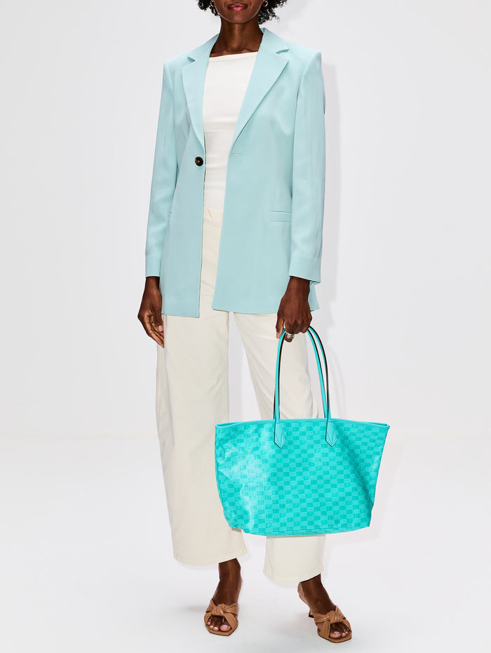 Slim Blazer,FRAME,ROBIN EGG BLUE,Image 1
