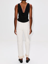 Drape Tank,FRAME,BLACK,Image 3