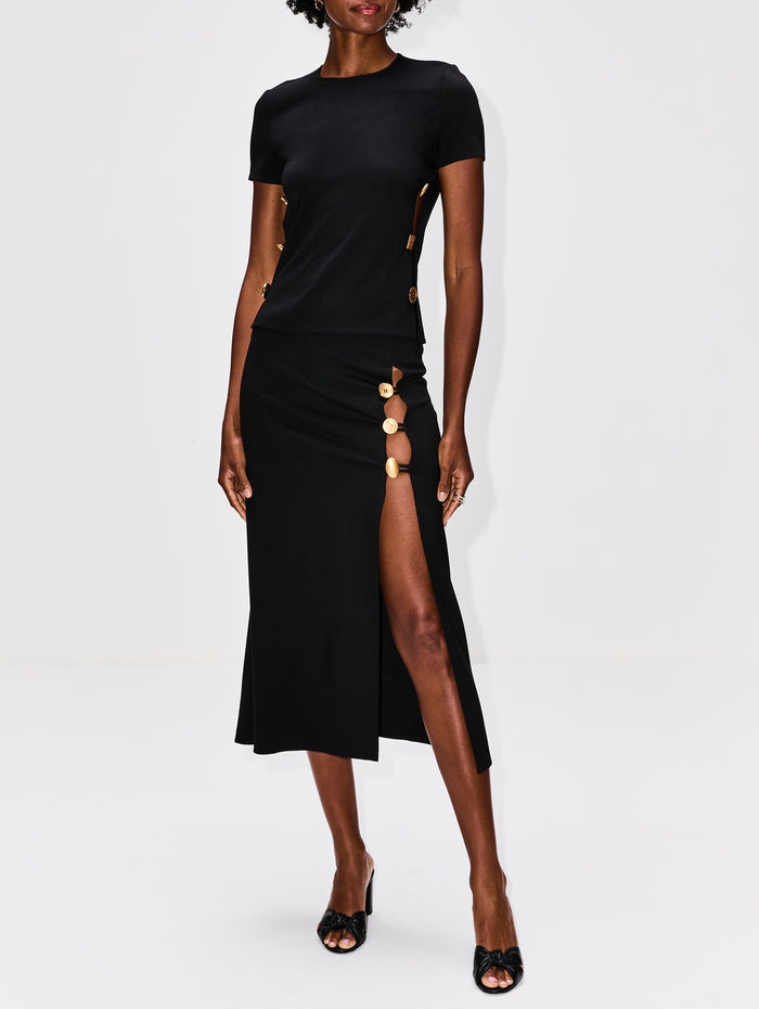 Emanuelle T-Shirt,FRANCOISE,BLACK,Image 1