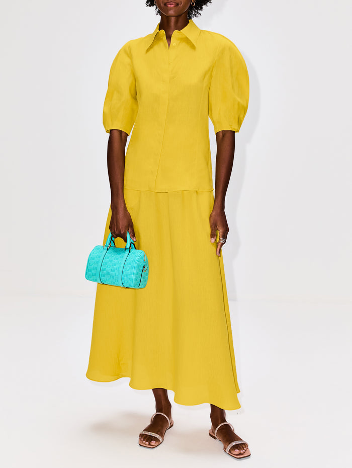 Penelope Skirt,GABRIELA HEARST,GOLDENROD,Image 1