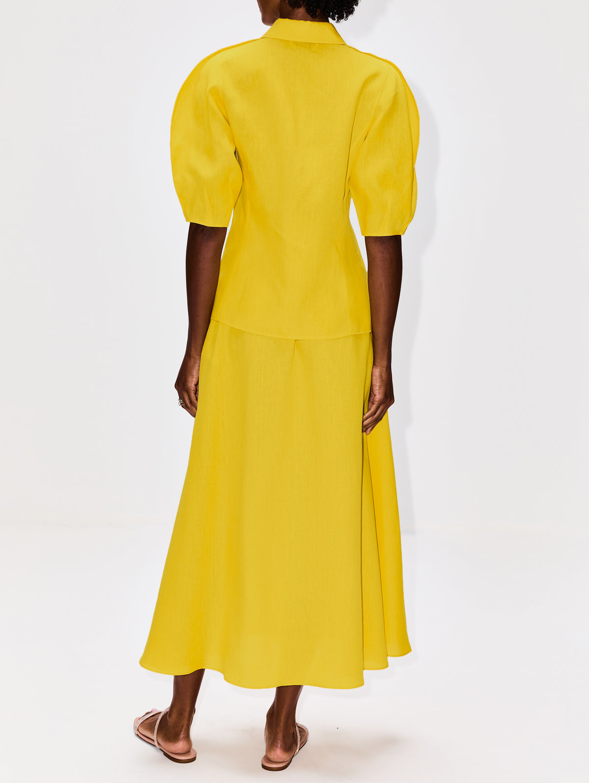 Sansi Top,GABRIELA HEARST,GOLDENROD,Image 3