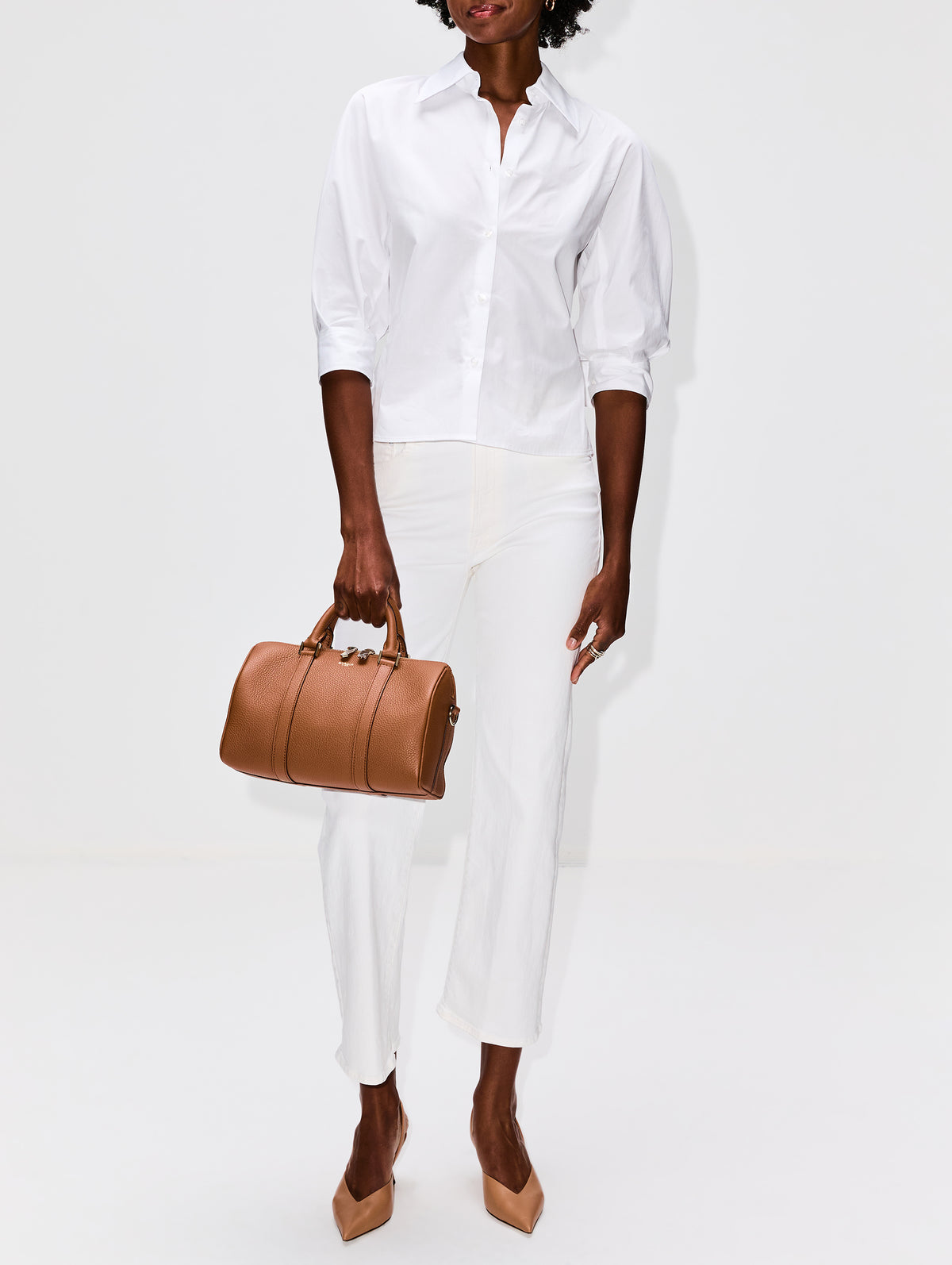 Boston Travel Bag,MOREAU PARIS,SADDLE/NATURAL,Image 4