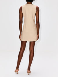 Cybill Short Dress,KALLMEYER,KHAKI,Image 4