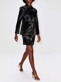 Shiloh Mini Skirt,KALLMEYER,BLACK,Image 3