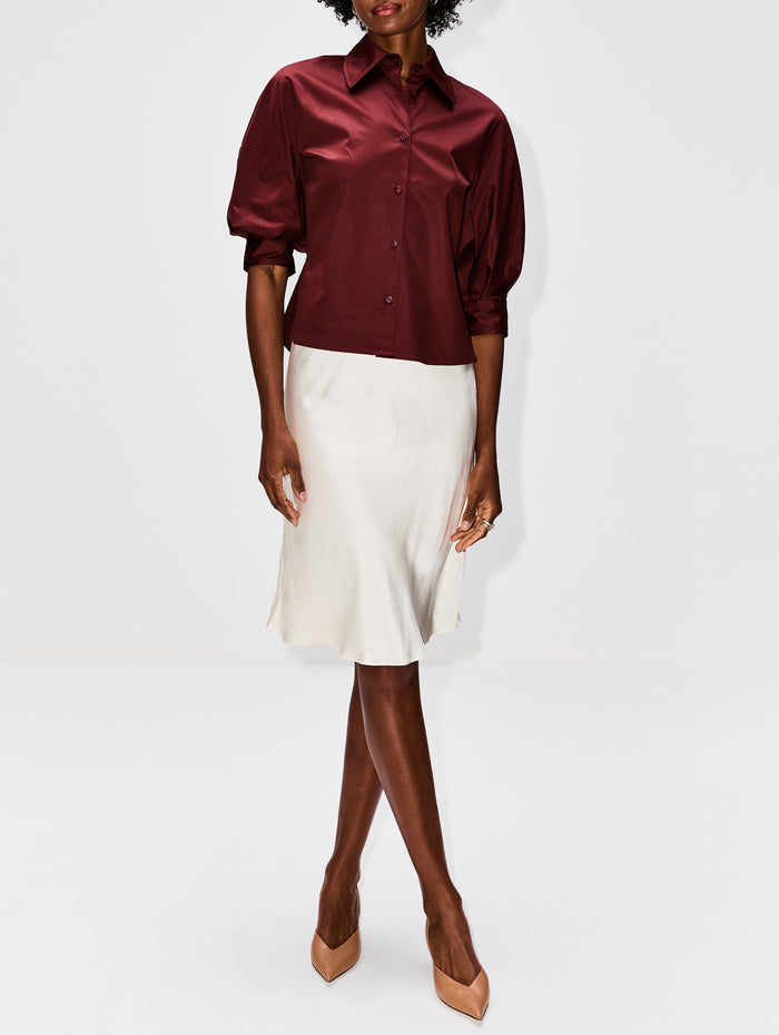 Nola Layered Skirt,KALLMEYER,CREAM/PEARL GREY,Image 1