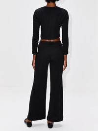 Pointelle Boxer Pant,LESET,BLACK,Image 3