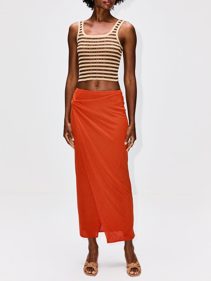 Delfine Top,NANUSHKA,MULTICOLOR STRIPE,Image 1