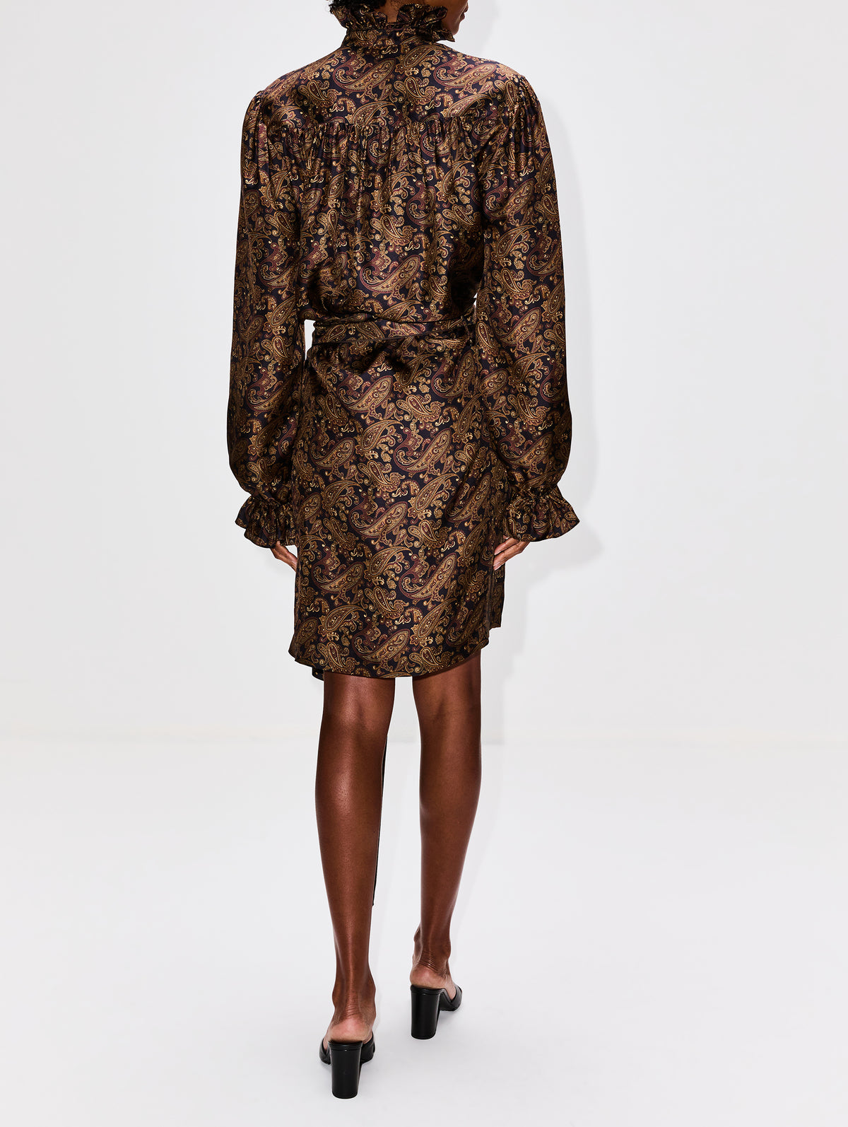 High Neck Dress,SAINT LAURENT,MULTICOLOR,Image 4
