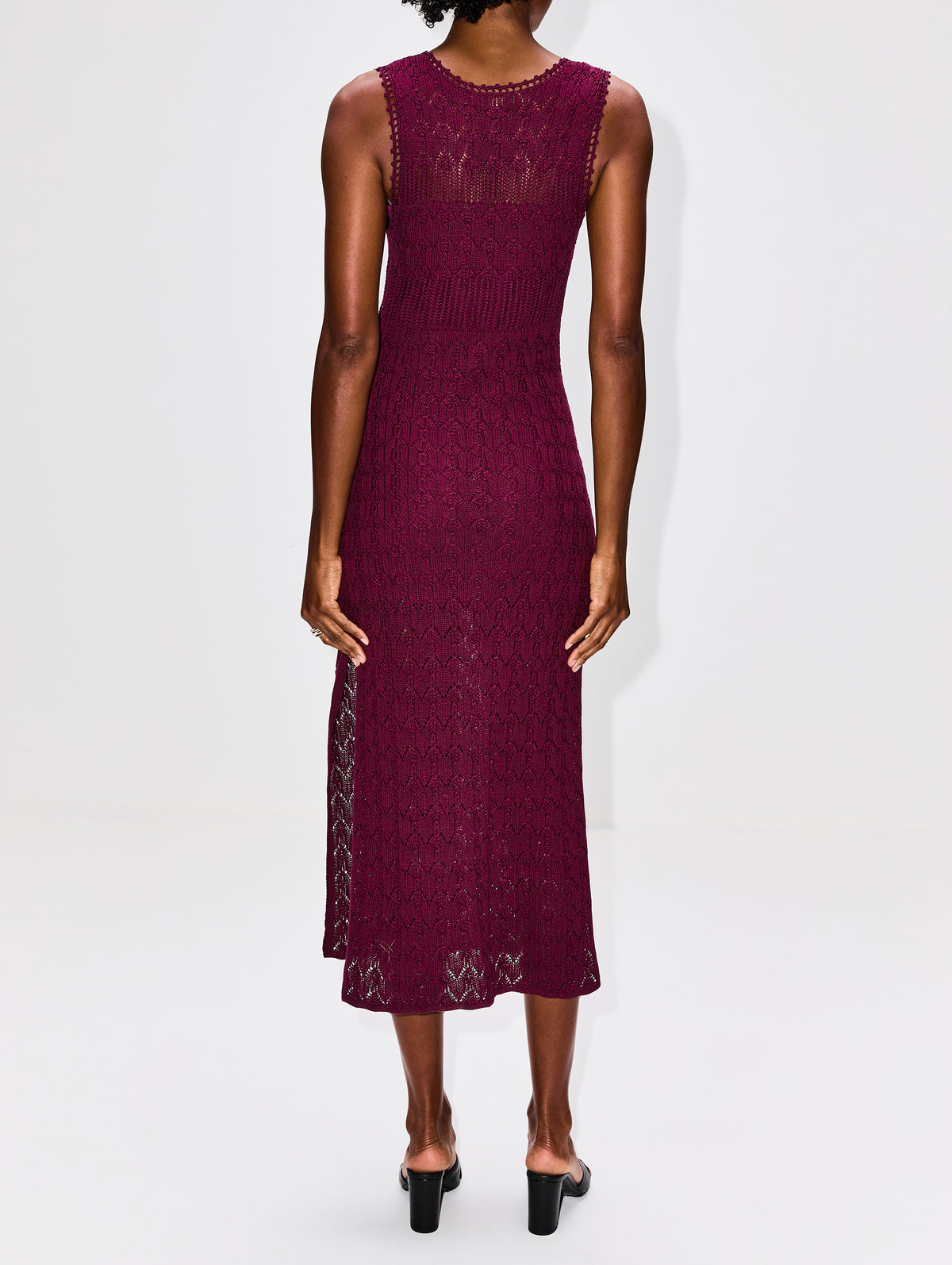 Elka Dress,VANESSA BRUNO,BORDEAUX,Image 4