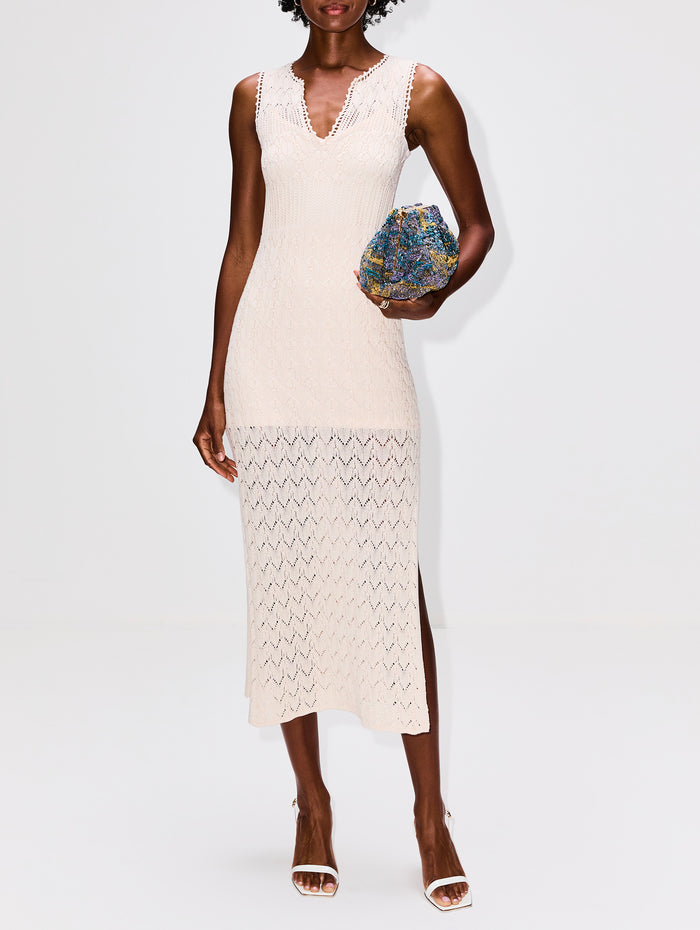Elka Dress,VANESSA BRUNO,ECRU,Image 1