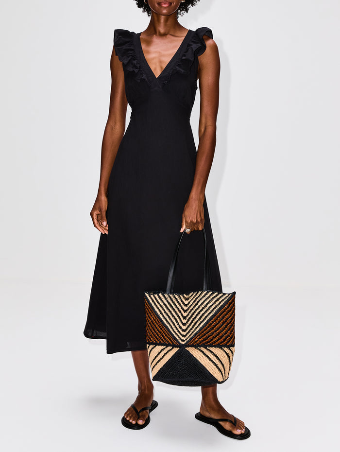 Candace Dress,XÍRENA,BLACK,Image 1
