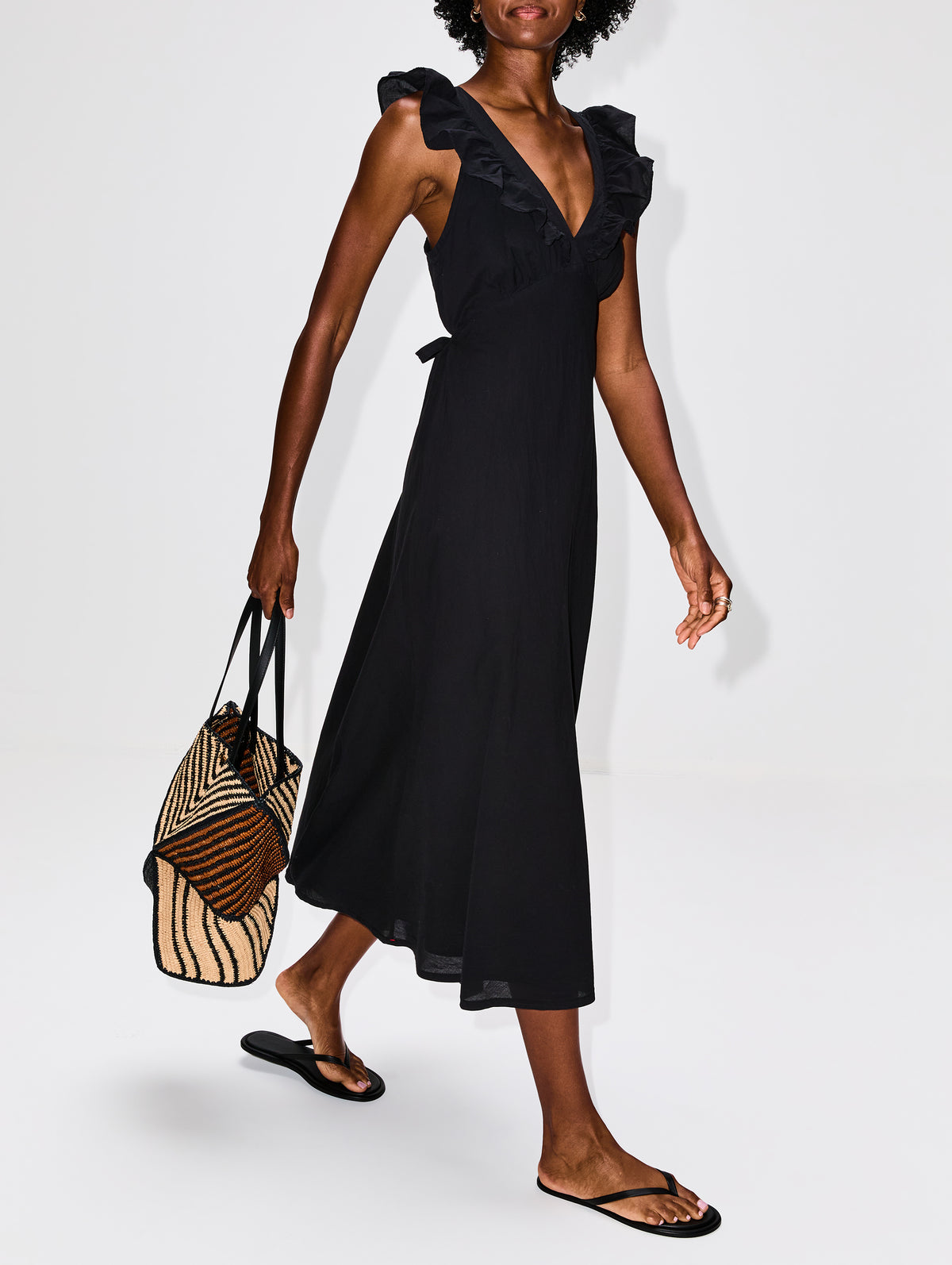 Candace Dress,XÍRENA,BLACK,Image 3