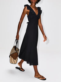 Candace Dress,XÍRENA,BLACK,Image 3