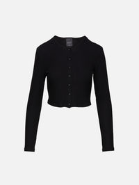 Lauren II Crop Cardigan,LESET,BLACK,Image 1