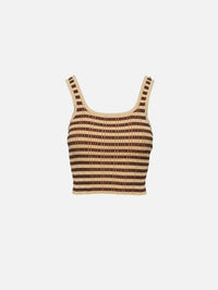Delfine Top,NANUSHKA,MULTICOLOR STRIPE,Image 1