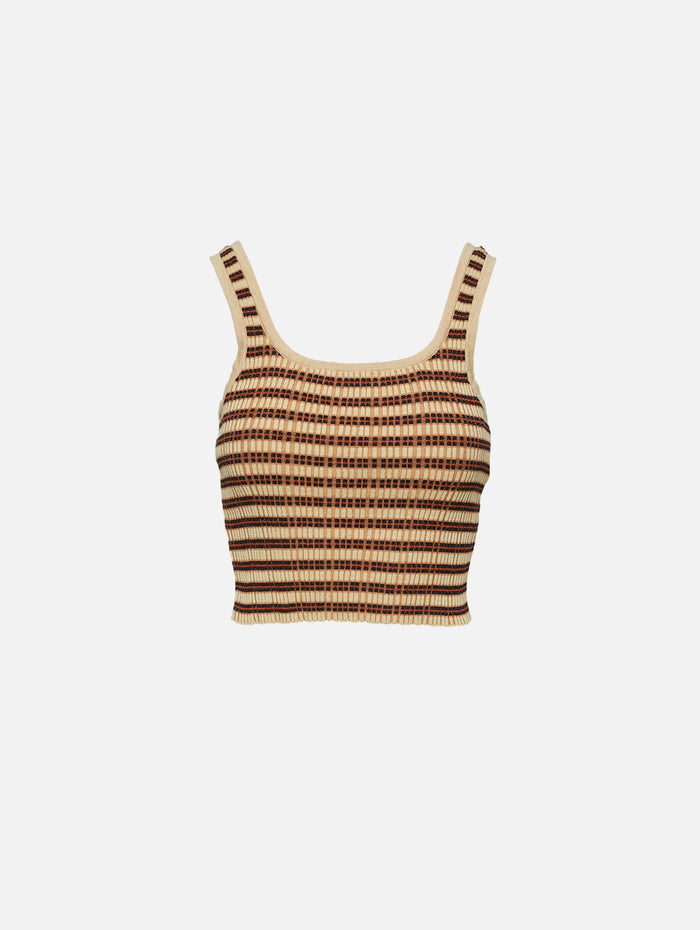 Delfine Top,NANUSHKA,MULTICOLOR STRIPE,Image 1