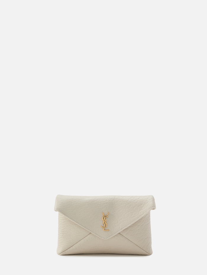 Small Chain Pouch,SAINT LAURENT,VINTAGE WHITE,Image 1