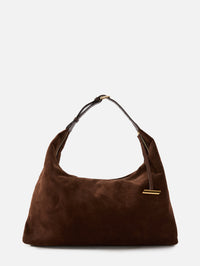 Pillow Hobo Bag,LIFFNER,DARK BROWN,Image 1