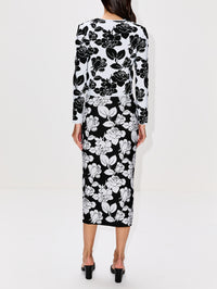Pencil Skirt,CAROLINA HERRERA,BLACK/WHITE,Image 4