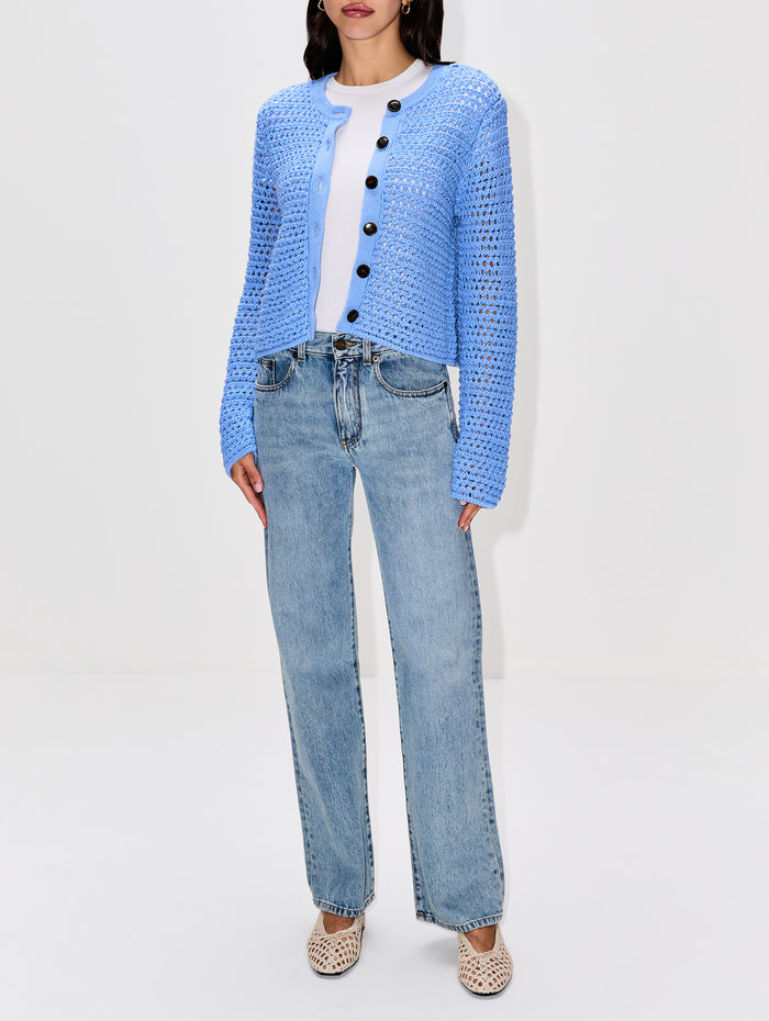 Carson Cardigan,ELYSEWALKER LABEL,LIGHT BLUE,Image 1