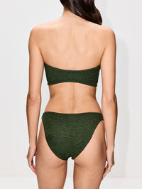 Gloria Bikini,HUNZA G,METALLIC KHAKI,Image 3