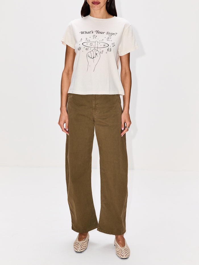 Classic Tee,RE/DONE,VINTAGE WHITE,Image 1