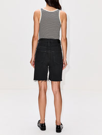Bermuda Denim Short,SAINT LAURENT,BLACK,Image 3